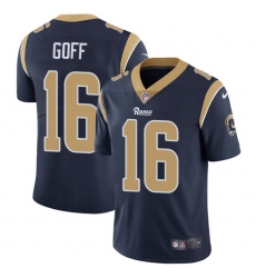 Youth Nike Los Angeles Rams #16 Jared Goff Navy Blue Team Color Vapor Untouchable Limited Player NFL Jersey