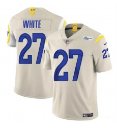 Men's Los Angeles Rams #27 Tre'Davious White Bone Vapor Untouchable Football Stitched Jersey