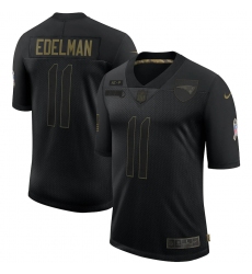 Men's New England Patriots #11 Julian Edelman Black Nike 2020 Salute To Service Limited Jersey Men's New England Patriots #11 Julian Edelman Black Nike 2020 Salute To Service Limited Jersey