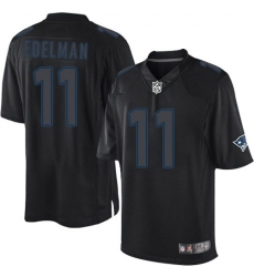 Men's Nike New England Patriots #11 Julian Edelman Limited Black Impact NFL Jersey Men's Nike New England Patriots #11 Julian Edelman Limited Black Impact NFL Jersey
