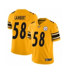 Women's Pittsburgh Steelers #58 Jack Lambert Limited Gold Inverted Legend Football Jersey Women's Pittsburgh Steelers #58 Jack Lambert Limited Gold Inverted Legend Football Jersey
