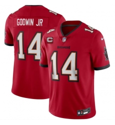 Men's Tampa Bay Buccaneers #14 Chris Godwin Jr Red 2026 With 2-Star C Vapor Limited Football Stitched Jersey