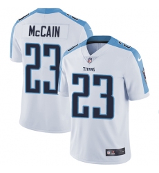 Men's Nike Tennessee Titans #23 Brice McCain White Vapor Untouchable Limited Player NFL Jersey