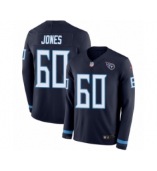 Youth Nike Tennessee Titans #60 Ben Jones Limited Navy Blue Therma Long Sleeve NFL Jersey