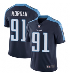 Men's Nike Tennessee Titans #91 Derrick Morgan Navy Blue Alternate Vapor Untouchable Limited Player NFL Jersey