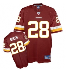 Reebok Washington Redskins #28 Darrell Green Red Team Color Premier EQT Throwback NFL Jersey