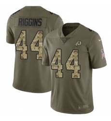 Men's Nike Washington Redskins #44 John Riggins Limited Olive/Camo 2017 Salute to Service NFL Jersey