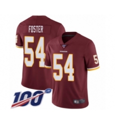 Youth Washington Redskins #54 Mason Foster Burgundy Red Team Color Vapor Untouchable Limited Player 100th Season Football Jersey