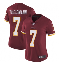 Women's Nike Washington Redskins #7 Joe Theismann Elite Burgundy Red Team Color NFL Jersey