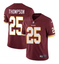 Men's Nike Washington Redskins #25 Chris Thompson Burgundy Red Team Color Vapor Untouchable Limited Player NFL Jersey