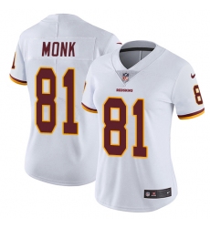 Women's Nike Washington Redskins #81 Art Monk Elite White NFL Jersey