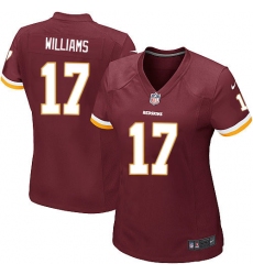 Women's Nike Washington Redskins #17 Doug Williams Game Burgundy Red Team Color NFL Jersey