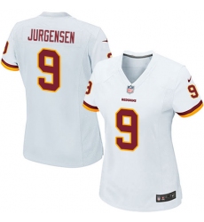 Women's Nike Washington Redskins #9 Sonny Jurgensen Game White NFL Jersey