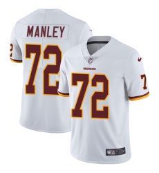 Men's Nike Washington Redskins #72 Dexter Manley White Vapor Untouchable Limited Player NFL Jersey