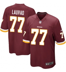 Men's Nike Washington Redskins #77 Shawn Lauvao Game Burgundy Red Team Color NFL Jersey