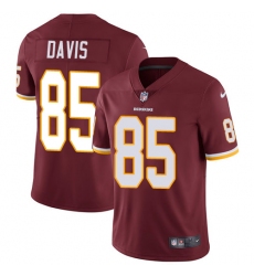 Youth Nike Washington Redskins #85 Vernon Davis Elite Burgundy Red Team Color NFL Jersey