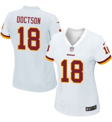 Women's Nike Washington Redskins #18 Josh Doctson Game White NFL Jersey