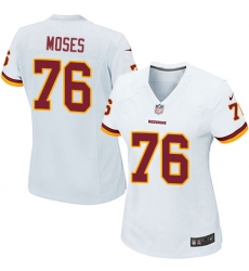 Women's Nike Washington Redskins #76 Morgan Moses Game White NFL Jersey