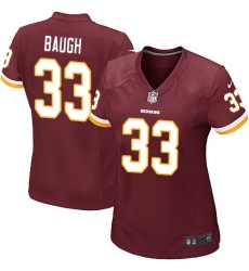 Women's Nike Washington Redskins #33 Sammy Baugh Game Burgundy Red Team Color NFL Jersey
