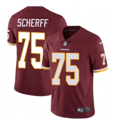 Youth Nike Washington Redskins #75 Brandon Scherff Elite Burgundy Red Team Color NFL Jersey