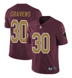 Youth Nike Washington Redskins #30 Su'a Cravens Elite Burgundy Red/Gold Number Alternate 80TH Anniversary NFL Jersey