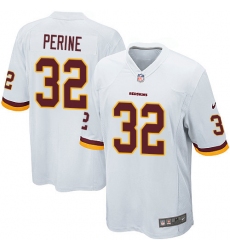 Men's Nike Washington Redskins #32 Samaje Perine Game White NFL Jersey