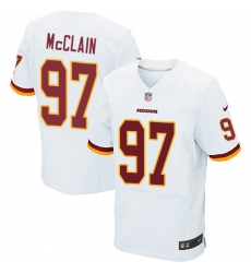 Men's Nike Washington Redskins #97 Terrell McClain Elite White NFL Jersey
