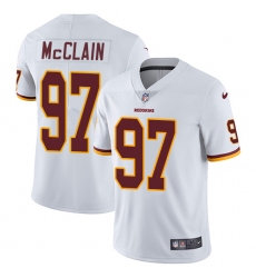 Youth Nike Washington Redskins #97 Terrell McClain Elite White NFL Jersey