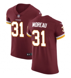 Men's Nike Washington Redskins #31 Fabian Moreau Elite Burgundy Red Team Color NFL Jersey