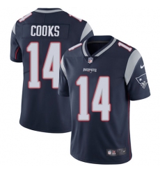 Men's Nike New England Patriots #14 Brandin Cooks Navy Blue Team Color Vapor Untouchable Limited Player NFL Jersey