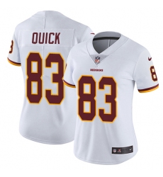 Women's Nike Washington Redskins #83 Brian Quick Elite White NFL Jersey