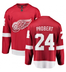 Youth Detroit Red Wings #24 Bob Probert Fanatics Branded Red Home Breakaway NHL Jersey
