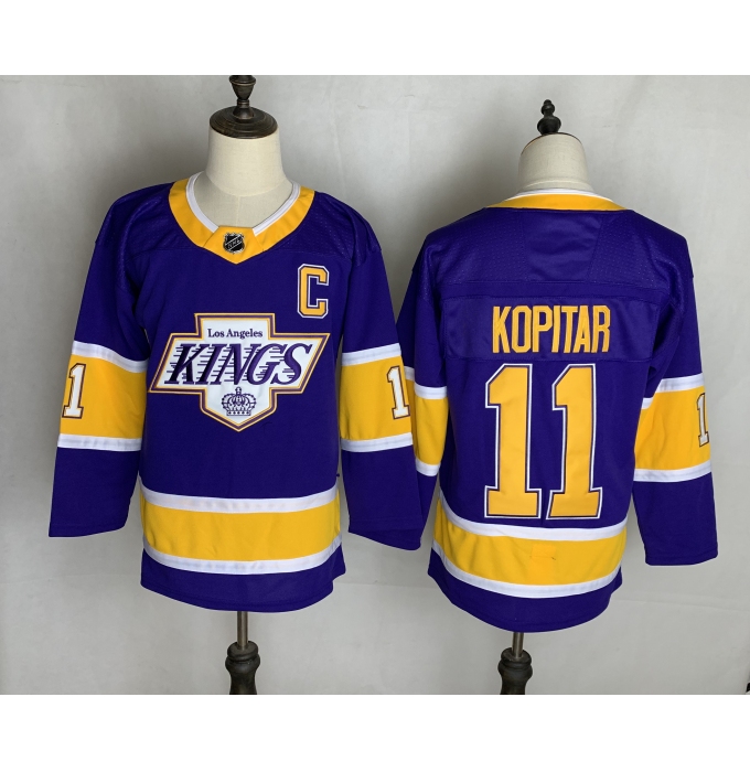 Men's Los Angeles Kings #11 Anze Kopitar Purple 2020-21 Special Edition Replica Player Jersey