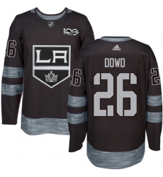 Men's Reebok Los Angeles Kings #26 Nic Dowd Premier Black 1917-2017 100th Anniversary NHL Jersey