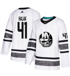 Men's Adidas New York Islanders #41 Jaroslav Halak White 2019 All-Star Game Parley Authentic Stitched NHL Jersey