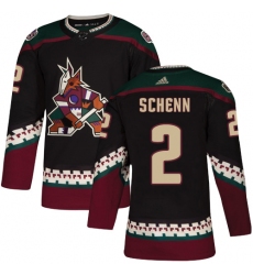Youth Adidas Arizona Coyotes #2 Luke Schenn Authentic Black Alternate NHL Jersey