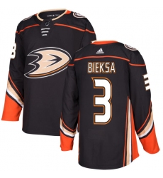Men's Adidas Anaheim Ducks #3 Kevin Bieksa Authentic Black Home NHL Jersey