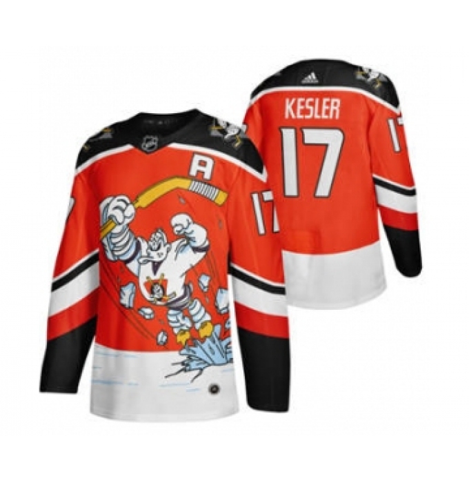 Men's Anaheim Ducks #17 Ryan Kesler Red 2020-21 Reverse Retro Alternate Hockey Jersey
