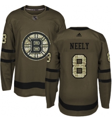 Youth Adidas Boston Bruins #8 Cam Neely Premier Green Salute to Service NHL Jersey