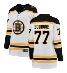 Women's Boston Bruins #77 Ray Bourque Authentic White Away Fanatics Branded Breakaway NHL Jersey