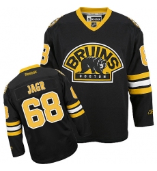 Youth Reebok Boston Bruins #68 Jaromir Jagr Premier Black Third NHL Jersey