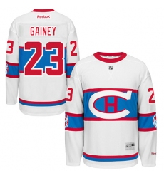 Men's Reebok Montreal Canadiens #23 Bob Gainey Authentic White 2016 Winter Classic NHL Jersey