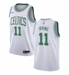 Women's Nike Boston Celtics #11 Kyrie Irving Authentic White NBA Jersey - Association Edition