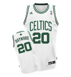 Men's Adidas Boston Celtics #20 Gordon Hayward Swingman White Home NBA Jersey
