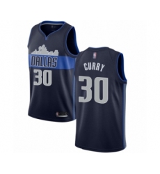 Women's Dallas Mavericks #30 Seth Curry Swingman Navy Blue Basketball Jersey Statement Edition