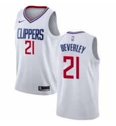 Men's Nike Los Angeles Clippers #21 Patrick Beverley Swingman White NBA Jersey - Association Edition