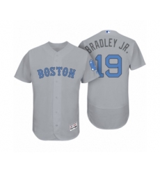 Men Boston Red Sox #19 Jackie Bradley Jr. Gray 2017 Fathers Day Flex Base Jersey