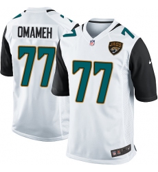Men's Nike Jacksonville Jaguars #77 Patrick Omameh Game White NFL Jersey