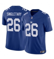 Men's New York Giants #26 Devin Singletary Blue 2023 F.U.S.E. Vapor Untouchable Limited Football Stitched Jersey