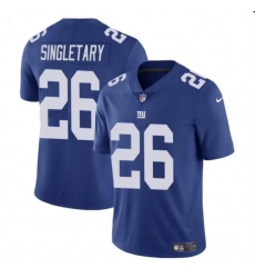 Men's New York Giants #26 Devin Singletary Blue Vapor Untouchable Limited Football Stitched Jersey